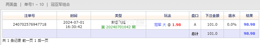 今天的幸运飞艇游戏玩的不错